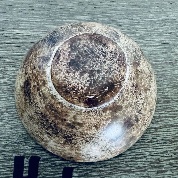 African Giraffe Painted Handmade Trinket Bowl Dish - Picture 3 of 3